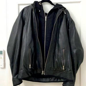 Men's Lamarque leather bomber size 42